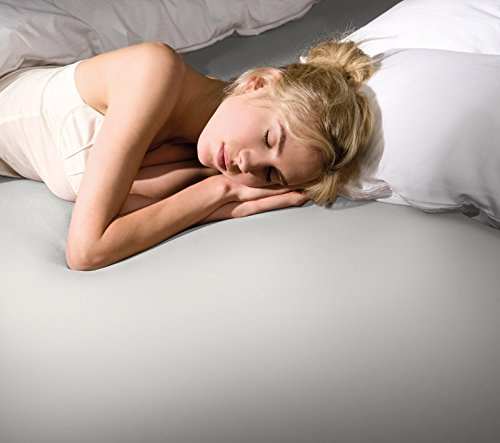 Formesse Bella Donna Spannbettlaken aus Jersey, elastisch, 120 x 190-130 x 220 cm, Weiß