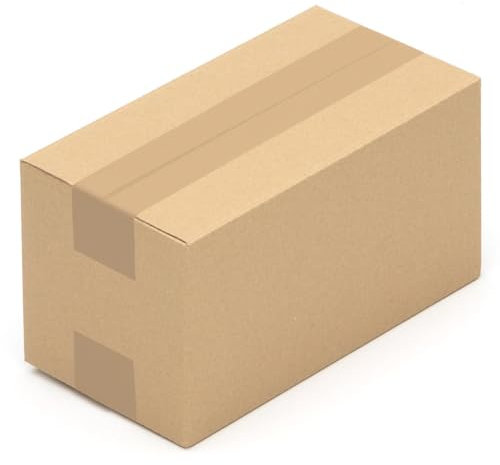 KK Verpackungen Versandkartons 240 x 130 x 130 mm Braun 1-wellig (Außenmaß 245 x 135 x 135 mm) | 500 Stück, Faltkartons Kartons für Versand als DHL Päckchen M Hermes Päckchen DPD GLS Paketklasse S