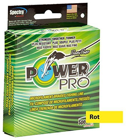 Shimano Power Pro Geflochtene Angelschnur, 0,10 mm, 5 kg, 2740 m, Rot