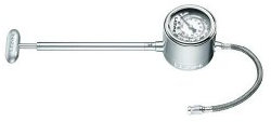 Lezyne Pumpen Shop Shock Drive (includes Gauge), silber, MPSSDRV1G