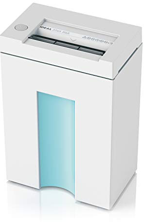 IDEAL 2265 Aktenvernichter, Sicherheitsstufe P-4, Partikelschnitt 3x25 mm, 6 Blatt Kapazität, 20 L Abfallbehälter, DSGVO-konform, vernichtet auch Kreditkarten, Büroklammern, 5 Jahre Herstellergarantie