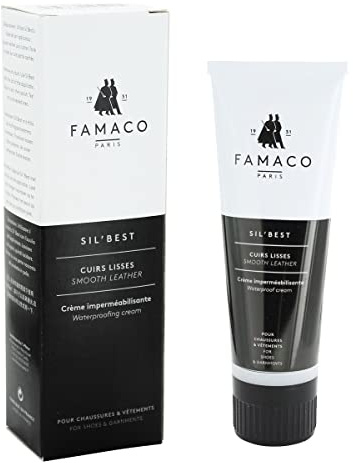 Famaco - Tube SIL'BEST 75ml - Crème de Beauté pour Cuirs Lisses en Tube Applicateur - Ravive les Couleurs - Brillance Longue Durée - ImperméabiliseTUBE SIL BEST 75 ML
