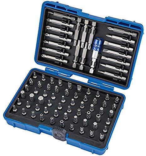 Draper 82396 - Set di cacciaviti e porta punte magnetiche, 80 pezzi, colore: Argento