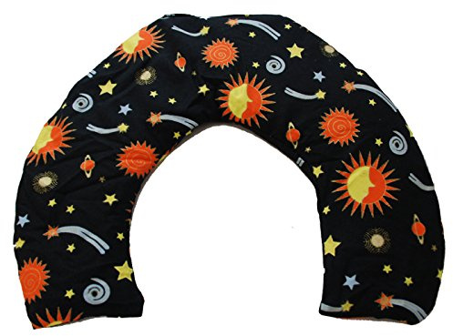 Nature's Approach Aromatherapy Neck Wrap | Hot or Cold Therapy with a Soothing Blend of 12 Natural Herbs | Microwave and Freezer Safe | Celestial Black