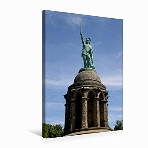 Premium Textil-Leinwand 50 x 75 cm Hoch-Format Hermannsdenkmal | Wandbild, HD-Bild auf Keilrahmen, Fertigbild auf hochwertigem Vlies, Leinwanddruck von Antje Lindert-Rottke