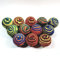 Sky Bounce® Bälle Rainbow Color Gummi Handball für Recreational (Hand Ball), Stickball, Racquetball, fangen, Apportieren, und viele mehr Spiele 2 1/10,2 cm Durchmesser Premium hohl (12 Stück)