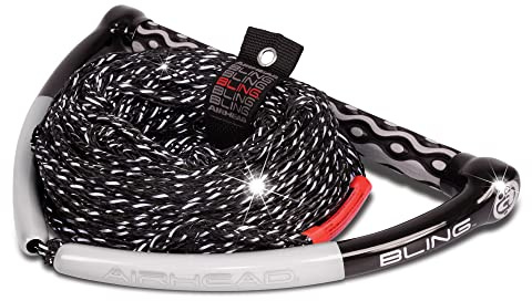 Airhead Bling Stealth Wakeboard Rope, 5 Sections, 75-Feet