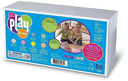 Playfoam® Set (6 Farben) – Lernspielzeug ab 3 Jahre, sensorisches Spielen & Kreativität fördern, trocknet nicht aus, saubere Knete für Kindergarten & Vorschule, Taktile, Geschenke für Kinder
