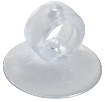 unbekannt 10 Stück Saugnapf/Haftsauger Ø 30mm mit Öse Ø 10mm | 10er Set Rundöse zur Aufhängung von leichten Dinge, Lichterketten, Deko
