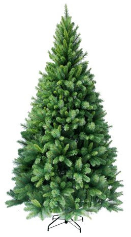 RS Trade 1101 Colorado-Mix 180 cm Weihnachtsbaum PVC künstlich (Ø ca. 106 cm) mit 824 Spitzen - Schnellaufbau Klappsystem, schwer entflammbar, unechter Tannenbaum inkl. Christbaum Ständer