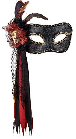 Boland 00221 - Augenmaske Venice Bella Pirata, Maske, Piratenbraut, Dia de los Muertos, Accessoire, Kostüm, Karneval, Mottoparty, Halloween, Maskenball