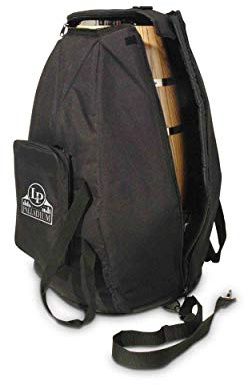 LP Latin Percussion Conga Tasche Palladium mit Transportrollen, strapazierfähige Nylontasche, Tragegurt, Außentasche, LP544-PS