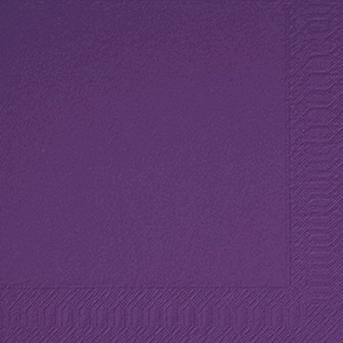 250 Duni Zelltuch Servietten 33 x 33 cm 1/4 Falz Plum