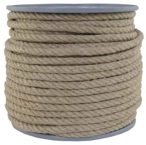 Hanfseil - Hanf-Seil Durchmesser 10 mm - 50 Meter auf Scheibenspule - 100% Naturhanf