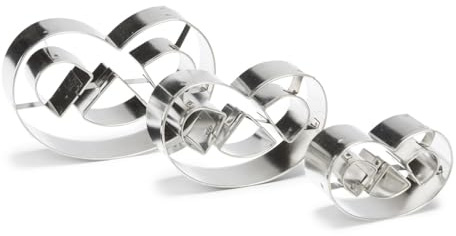 Patisse Ausstechformen-Set Brezel Edelstahl 3-teilig