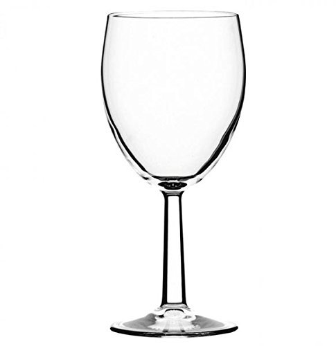 Utopia Tableware Saxon Toughened Tri Lined Wine Glasses 340ml CE Lined at 125/175/250ml - Set of 12 - LCE