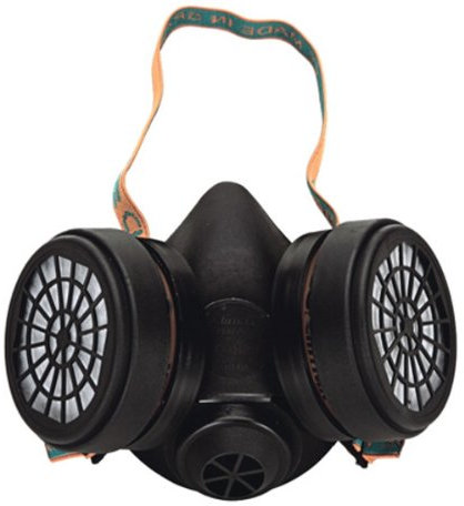 Respiratore a semimaschera professionale con filtri A2, Maschera antigas, Polvere Maschera Maschera Antipolvere