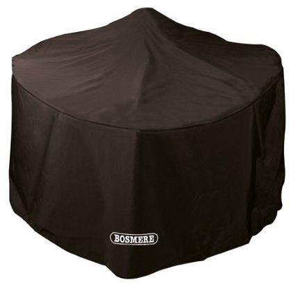 Bosmere Storm Black große runde Abdeckhaube für Feuerschale