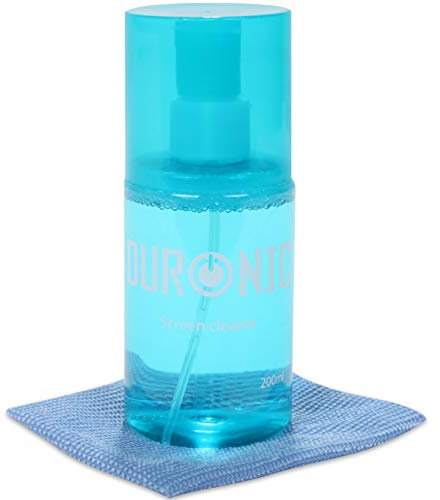 Duronic SCK101 200ml Reinigungsset mit Mikrofasertuch - Ideal für die Reinigung von Computer-Bildschirmen, PCs, Fernsehern, TFT LCD OLED Plasma, Tablet, Telefon