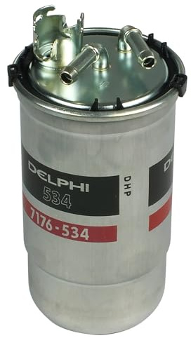 DELPHI HDF534 Kraftstofffilter Line Filter Kompatibel mit VW POLO 9N 6Q0127400A 6Q0127401B 6Q0127401A | Kompatibel mit: SEAT CORDOBA, IBIZA III, SKODA FABIA I, FABIA I Combi, FABIA I Praktik, FABIA I Stufenheck, VW POLO