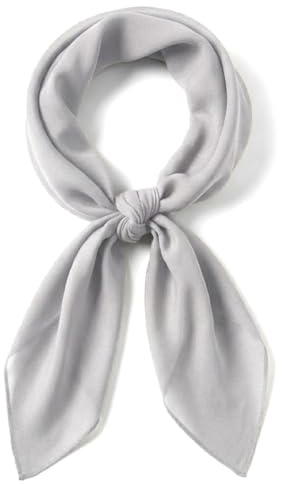 TigerTie Damen Chiffon Halstuch – Luftig und angenehm zu tragen – 90 x 90 cm, einfarbig unicolor
