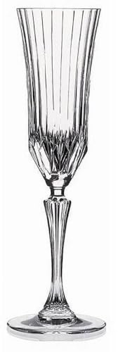 RCR 25948020106 Adagio Sektgläser aus Luxion-Kristall, 6er-Set, Perfekt Für Jungvermählte Und Hausbesitzer, Champagner/Sekt, Hochzeiten Und Feiern, Durchsichtig | Perfekt Für Jungvermählte Und Hausbesitzer, Champagner/Sekt, Hochzeiten Und Feiern, Glas, Durchsichtig, 7.6 cm