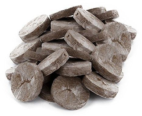GREEN24 40 St. Jiffy® 44mm für Hydroponik 40 Zimmergewächshaus Original Quell-Tabletten Torf-Quelltöpfe Aussaaterde Anzuchterde Torftablette mit Anleitung (40 Stck. Ø 44 mm)