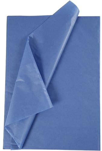CREATIV 100263 sidenpapper, ark 50 x 70 cm, 14 cm, blå, 25 ark