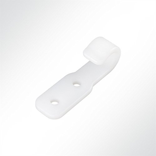 LYSEL® Kunststoff Planenhaken offen, (BxL) 20x63mm in Weiß (250 Stück)
