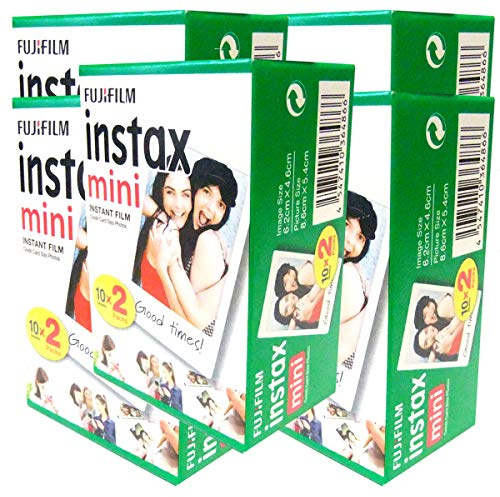 Fujifilm 16386016 Instax 5 X 20 film Mini per fotocamera bianco
