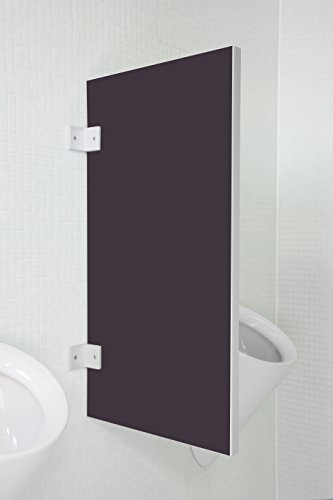 Kemmlit Urinal Trennwand Novara Graphit aus Holzwerkstoff, Schamwand WC Herren, TÜV zertifiziert
