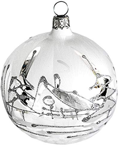 Jingle Bells Lauscha Weihnachtskugel Winterzauber, 6cm Durchmesser, 5er Set
