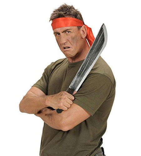 NET TOYS Machete Halloween Messer 54 cm Schwertmesser Piraten Waffe Buschmesser Faschings Schwert Haumesser