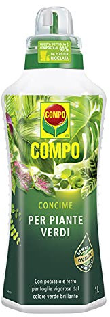 COMPO Concime liquido per Piante Verdi, Per piante d'appartamento e da balcone, 1 l