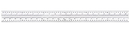 Starrett Metrische und imperiale Ersatzklinge für Kombinationswinkel, Sätze und Fasenwinkelmesser 300 mm