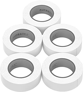 AUPROTEC 5x Isolierband weiß 15mm x 10m VDE PVC Isoband | Für Elektroinstallation, Kabelisolierung & Markierung | schwer entflammbar & alterungsbeständig
