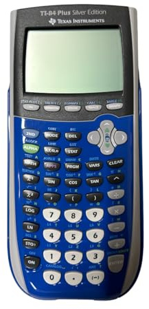 Texas Instruments Inc. TI-84 Plus Silver Edition Blue Graphing Calculator (Packaging may vary)