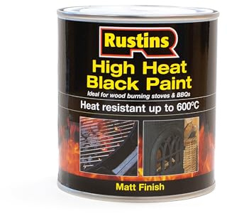 RUSTINS High Heat Paint - Black 500ml