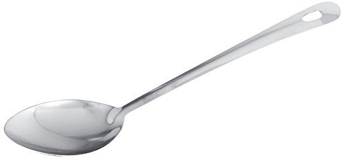 Fackelmann Vorlegelöffel 30 cm LARA, Küchenhelfer aus Edelstahl, Servierlöffel mit praktischer Öse (Farbe: Silber), Menge: 1 Stück