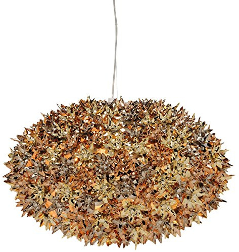 Kartell Bloom 09268XR S1, Lampada a Sospensione, Oro Bronzo e Rame, Ø 53