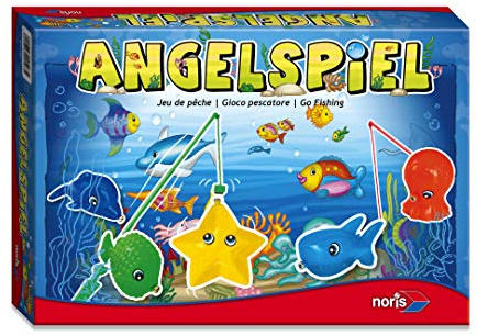 Noris 606049103 - Angelspiel mit 4 Angeln, Kinderspiel