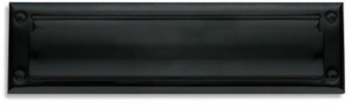 Baldwin 0014.102 con bisagras tamaño del paquete buzón placa, bronce aceitado