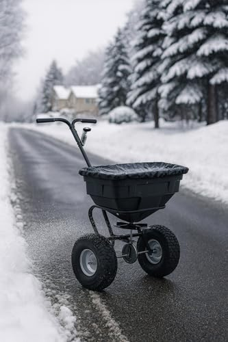 Modell 2026 - POWERPAC - SALZSTREUER HANDSTREUER STREUWAGEN DÜNGESTREUER 60 ltr.