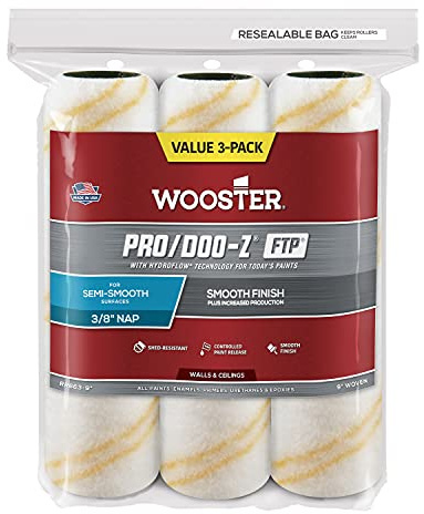 The Wooster Brush Company RR663-9 Pro Doo Z FTP rullskydd 3/8-tums tupplur, 3-pack