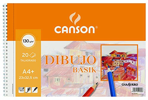 Canson 200409580 Zeichenblock, 130 g, 20 Blatt, A4