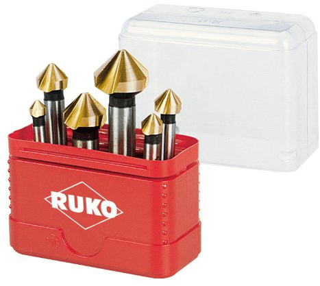 Ruko A102156T Jeu de fraises et fraises à ébavurer en titane