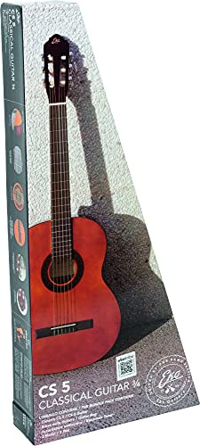 Eko CS-5 PACK, Chitarra Classica 3/4 Serie Pack con Plettri, Accordatore e Borsa, Colore Natural