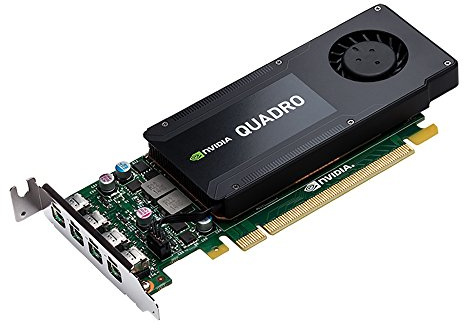 PNY NVIDIA QUADRO K1200 Carte Graphique Professionnelle 4 Go GDDR5 PCI-Express Low Profile 4K 4 x DP (VCQK1200DP-PB)