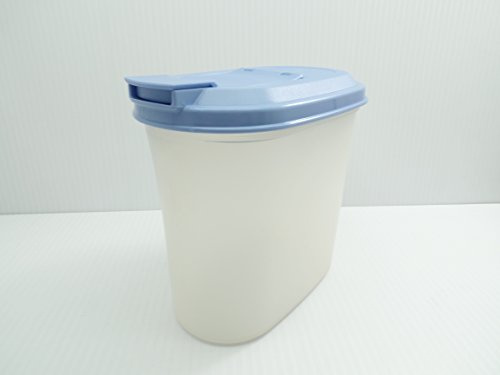 TUPPERWARE Vintage Slim Line 1 Quart Sheer Kühlschrank Krug mit blauem Deckel