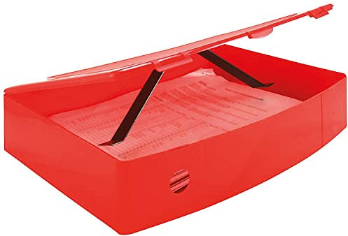 Q Connect Kanzleipapier Polypropylen Box Datei – Rot